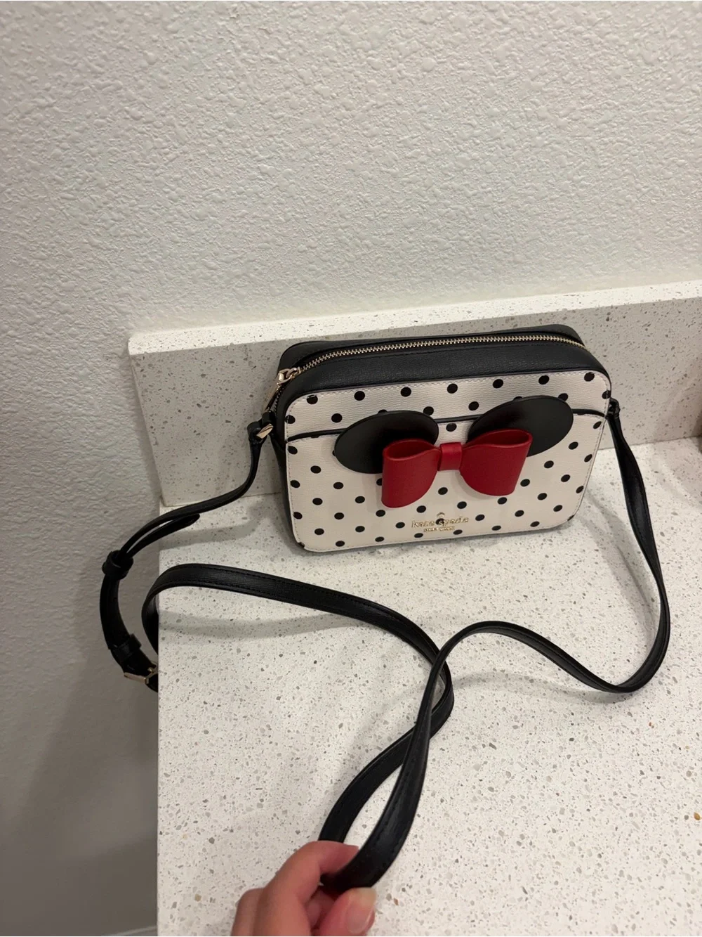 New Disney X Kate Spade New York Minnie Mouse Camera Bag K4760 $269 Crossbody